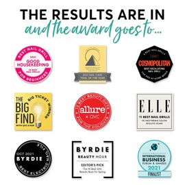 Replacement Discs for Bellasonic 4-in-1 Rechargeable Electric Nail File Set with Unique Oscillating Head – 8 Shining Discs – White