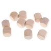 SONONIA 10pcs Wooden Blank Dice D6 Dice 3cm Game DIY