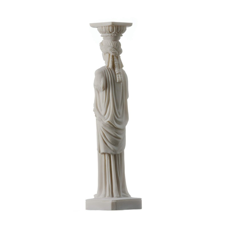 BeautifulGreekStatues Column Caryatid Statue Acropolis Athens Greek Roman Alabaster 9.8"