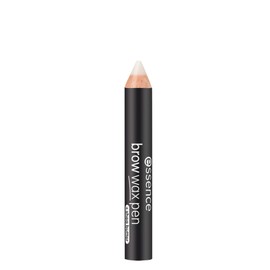 essence brow wax pen, eyebrows, with shea butter, no. 01 transparent, nourishing, defining, primering, natural, translucent, vegan, nanoparticles free (1.2 g)