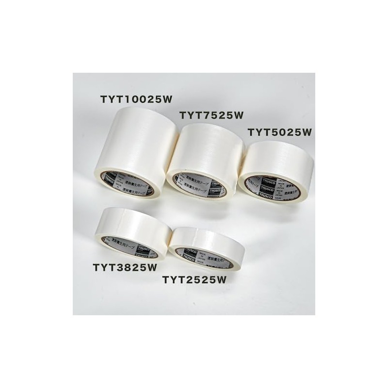 TRUSCO TYT2525-W Paint Curing Tape, White, 25x25