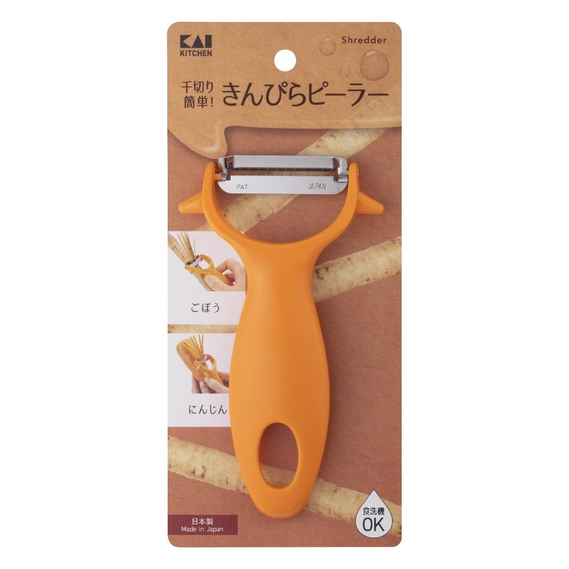 KAI kinpira peeler 0.1 inch (3 mm) width cut vegetables