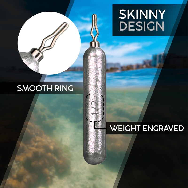 Reaction Tackle- Lead Drop Shot Weights - dropshot sinkers, 1/2