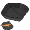 Tortoise Water Dish,Reptile Water Bowl with Ramp for Turtle,Aquarium Ornament,Tortoise