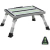 Homeon Wheels Safety RV Steps, Step Stool Folding Platform Step with Durable Feet, More Stable Up to 1000 lbs (Gray Adjustable)