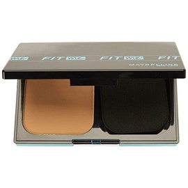 Maybelline Base de Maquillaje en Polvo Fit Me, SUN BEIGE 310, 9 gr, controla brillo por 24h, con protector solar, resistente al agua, sudor y humedad