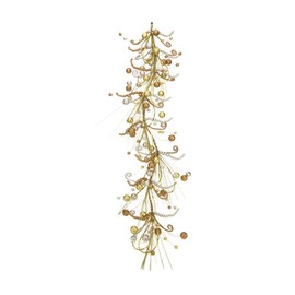 Mark Roberts Christmas 2017 Luscious Festive Garland, 4 Feet, Gold