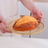 Stainless Steel Fruit Basket Double Handles Metal Mesh Drain Round
