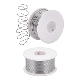 UNICRAFTALE 2 Rolls Jewelry Wire Craft Wire Beading Wire Flexible Metal Wire Jewelry Tinned Wire Bendable Metal Sculpting Wire for Beading Jewelry Making Sculpting Floral Making 1mm