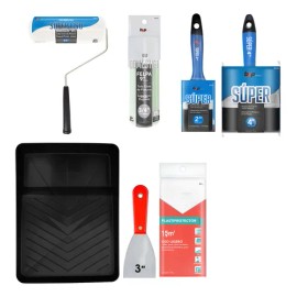Kit Completo Para Pintar Brochas, Rodillo, Espátula Y Mas