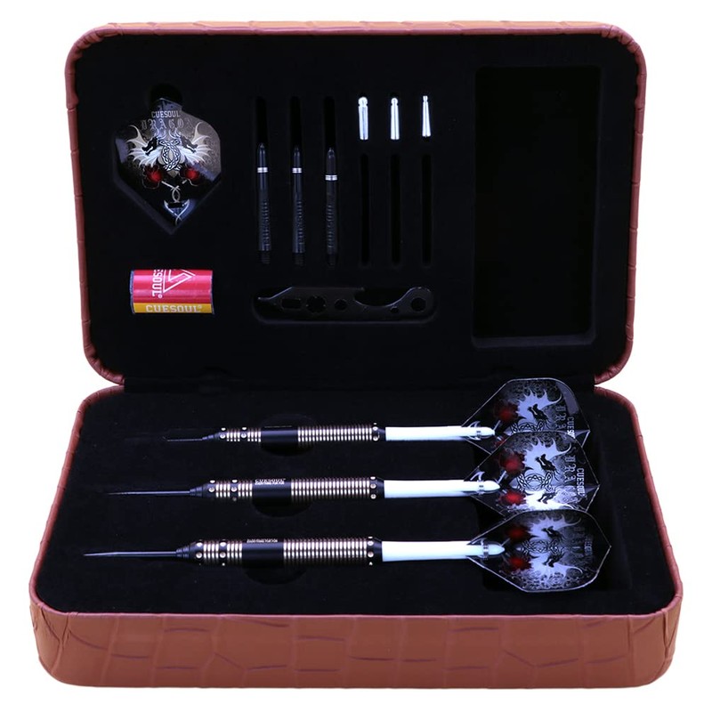 Cuesoul Dragon Deluxe Brass Steel Darts, 21 Grams