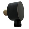 Weirun Brass Modern Bathroom Round Drop Ell Shower Hose Connector