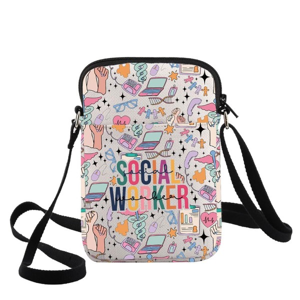 WZMPA Social Worker Crossbody Bag Social Workers Appreciation Gifts Social