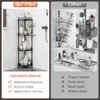 SWTYMIKI Corner Shower Caddy Standing - 4 Tier Stainless Steel