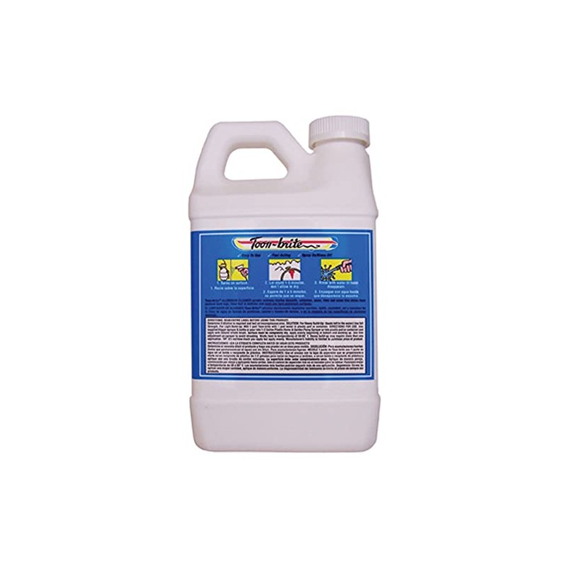 Toon-brite B1000 Aluminum Cleaner - 1/2 Gallon with Sprayer, White