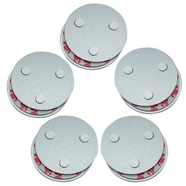 meioro Magnetic Smoke Detector Installation Tool,Quick and Easy Fastening Ceiling Mounted Kit for Smoke Alarm Ø 70mm,No Need Drill 10 Seconds Install Smoke Sensors(5 pcs)