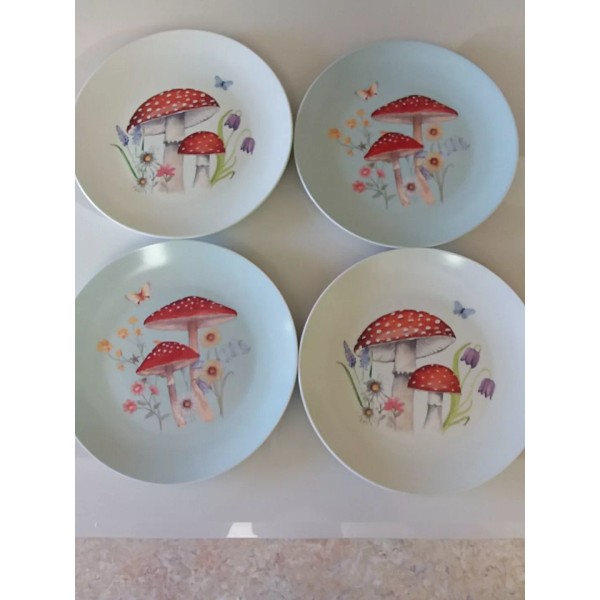 Bluebird Willow Studio Set of 4 Bluebird & Willow Appetizer