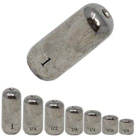 Reaction Tackle Tungsten Barrel Weights - 1/8oz-silver