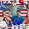 OuMuaMua Patriotic Party Supplies 184 Pcs American Flag Themed Tableware