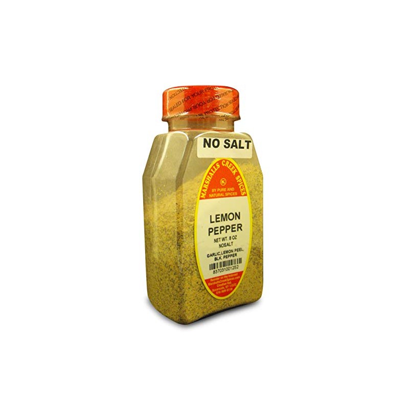 Marshalls Creek Spices Lemon Pepper Seasoning, No Salt, 8 Ounce