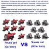 Carbole 8Pack Round Ignition Coil For Chevy Silverado 1500 2500