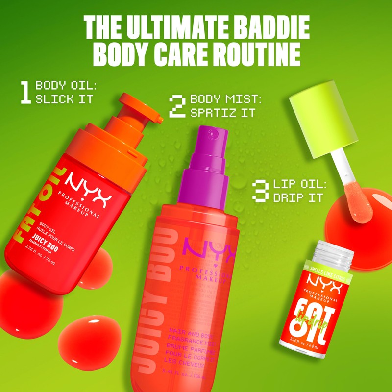 NYX Professional Makeup Fat Oil Body Oil, For Glowing Skin,