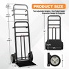 Folding Hand Truck - Heavy Duty 800 LB Dolly Cart,
