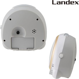 LANDEX YT5318 Table Clock, Alarm Clock, Analog, Constant Light, Electronic Sound Alarm, Volume Adjustment, Continuous Second Hand, White Room Face
