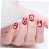 Healvian 3sets DIY Nail Patches Stylish Pearl Nail Art Decor