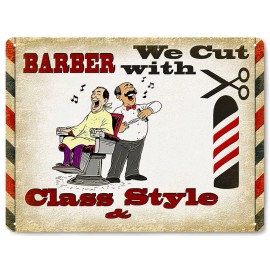 BARBER SHOP DECOR Singer humor VINTAGE style metal SIGN ART  RETRO PLAQUE 012