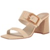 Dolce Vita Women's Posy Heeled Sandal, Wheat Raffia, 10