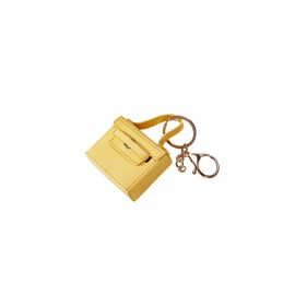 HEAKEY Cute Bag Charms for Women Handbags Leather Handbag Decoration Purse Charms Cute Pendant Keychain Key-chains (yellow)
