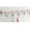 WAKI SHK007 Six Row Key Hook, Satin Silver