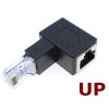 Unbranded 90 Degree Up Angle RJ45 Male to Female Adapter