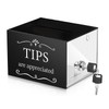 Donation Box Acrylic Ballot Raffle with Lock Safe Reliable Voting
