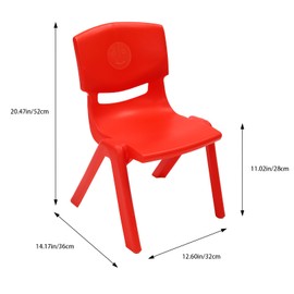 SBPKMARSCT Stackable Seats, 6 Classroom Plastic Chairs, in a Variety of Colors, can be Used in a Variety of environments, Suitable for bedrooms, Home Parks, Leisure Areas, Day Care Centers