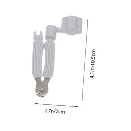 Totority 2pcs Guitar String Winder Cutter and Puller Multi-function Guitar Repair Tools for Acoustic Electric Bass Banjo Light Grey