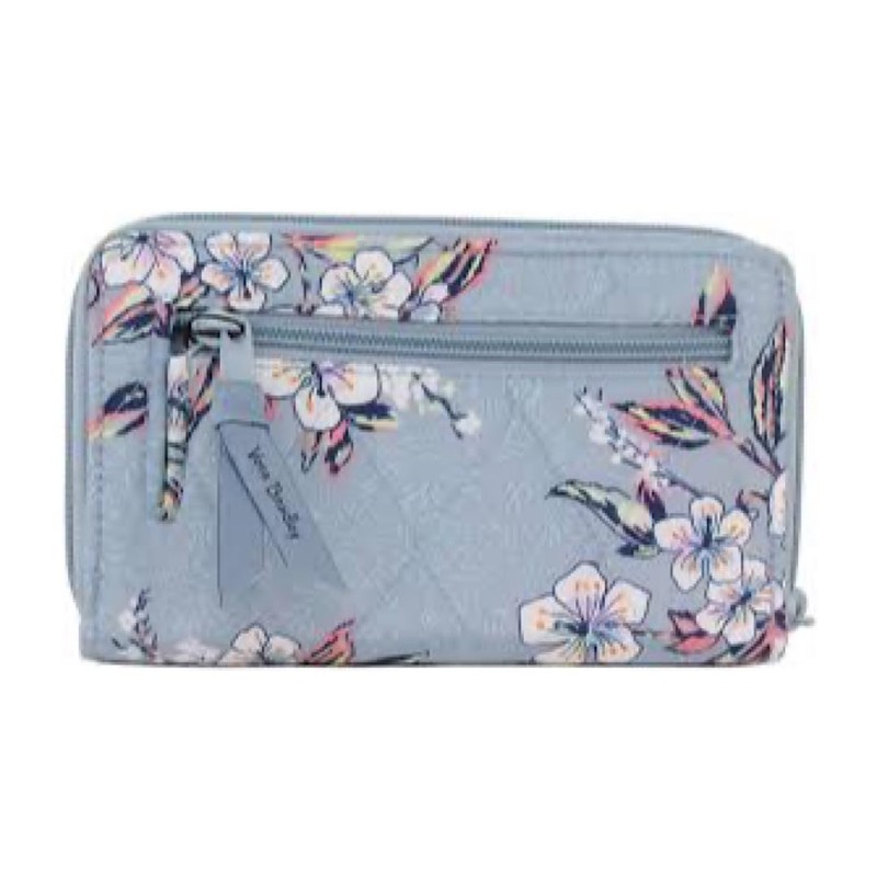 Vera Bradley Ultralight RFID Turnlock Wallet, Cherry Blossoms, Cherry Blossoms,