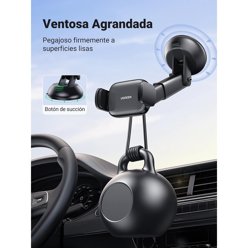 UGREEN Soporte Celular Auto, Base Porta de Automóvil Tablero y