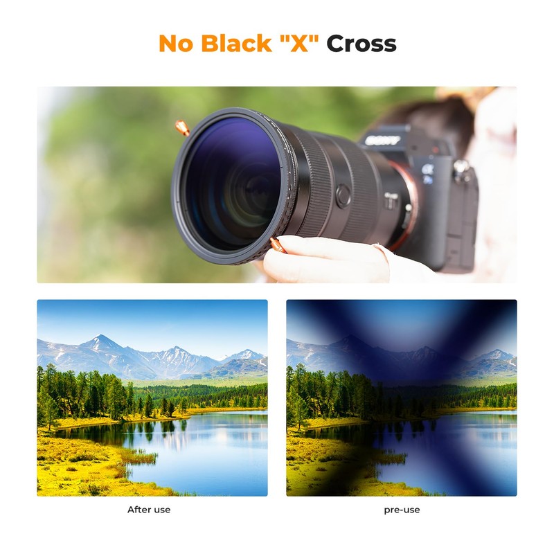 K&F Concept 2 in 1 72mm Variable ND2-32&CPL Filter, NO