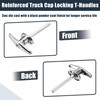 X AUTOHAUX 2 Set Garage Door T-Handle Lock Kit Shed