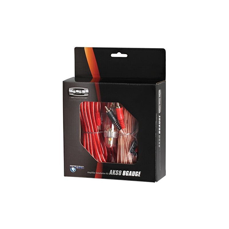 Sound Storm Laboratories AKS8 8 Gauge Amplifier Installation Wiring Kit