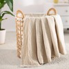 Carriediosa 100% Cotton Muslin Throw Blanket 4-Layer Pre-Washed Linen Gauze