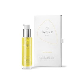 hyapur ® - YELLOW Serum for Radiant Skin with Hyaluronic Acid and Algae Extracts for Face, Neck and Décolleté - from the Hyaluronic Algae Series (50 ml)