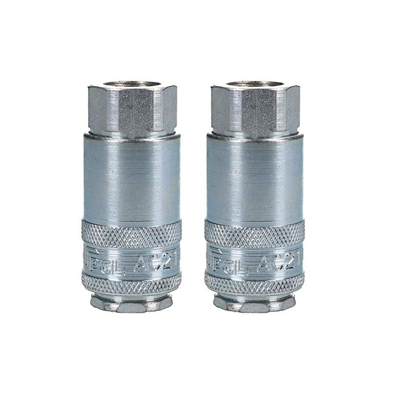 2 PK Air Line Hose Fittings Connector Quick Release PCL