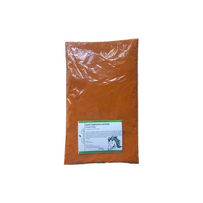 Turmeric Powder Horse Herb, Equine Natural Feed Supplement - 450g
