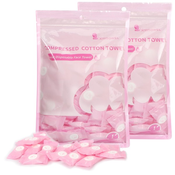 Skycase Pack of 200 Compressed Towels, Disposable Portable Face Towels,