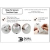3 x Dual Brush Nail Brush - Hands Free Fingernails