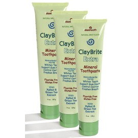 Zion Health ClayBrite Extra Mineral Toothpaste, 3 Pack3