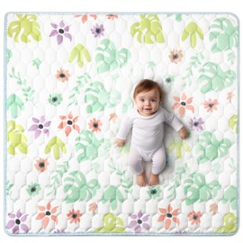 Babihiior 50'' x 50'' Play Mat for Playpen, One-Piece Crawling Baby Play Mat for Boys and Girls, Non-Slip Playmat for Babies, Infants, and Toddlers, Washable Playmat Floor Mat